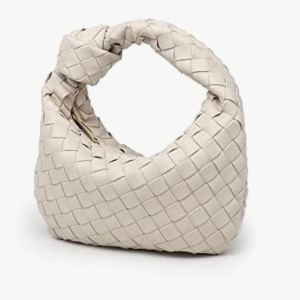 Woven Vegan Leather Jodie Style Knot Bag